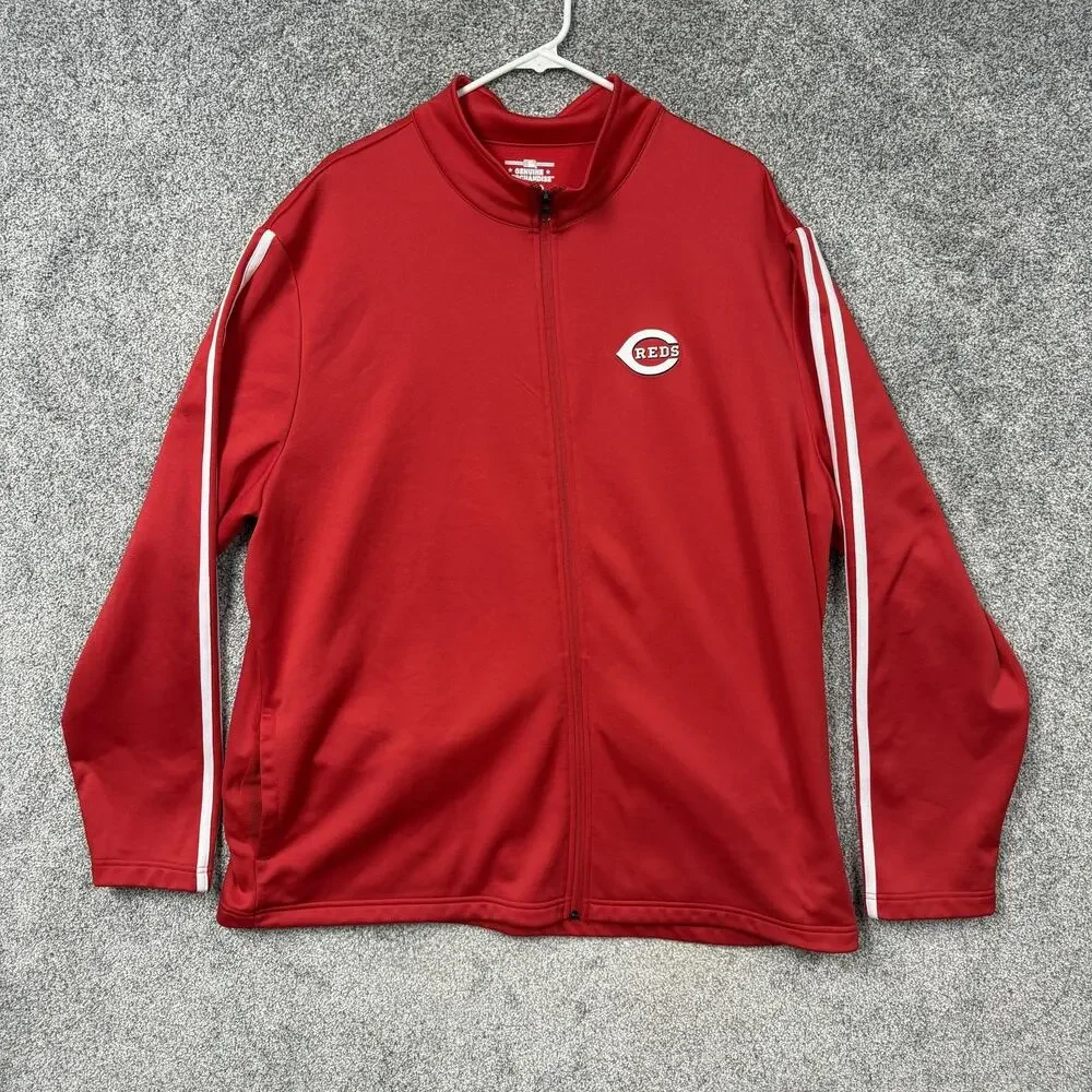 Cincinnati Reds MLB Baseball Track Jacket 2XL Game Fan Gear Gorpcore Streetwear